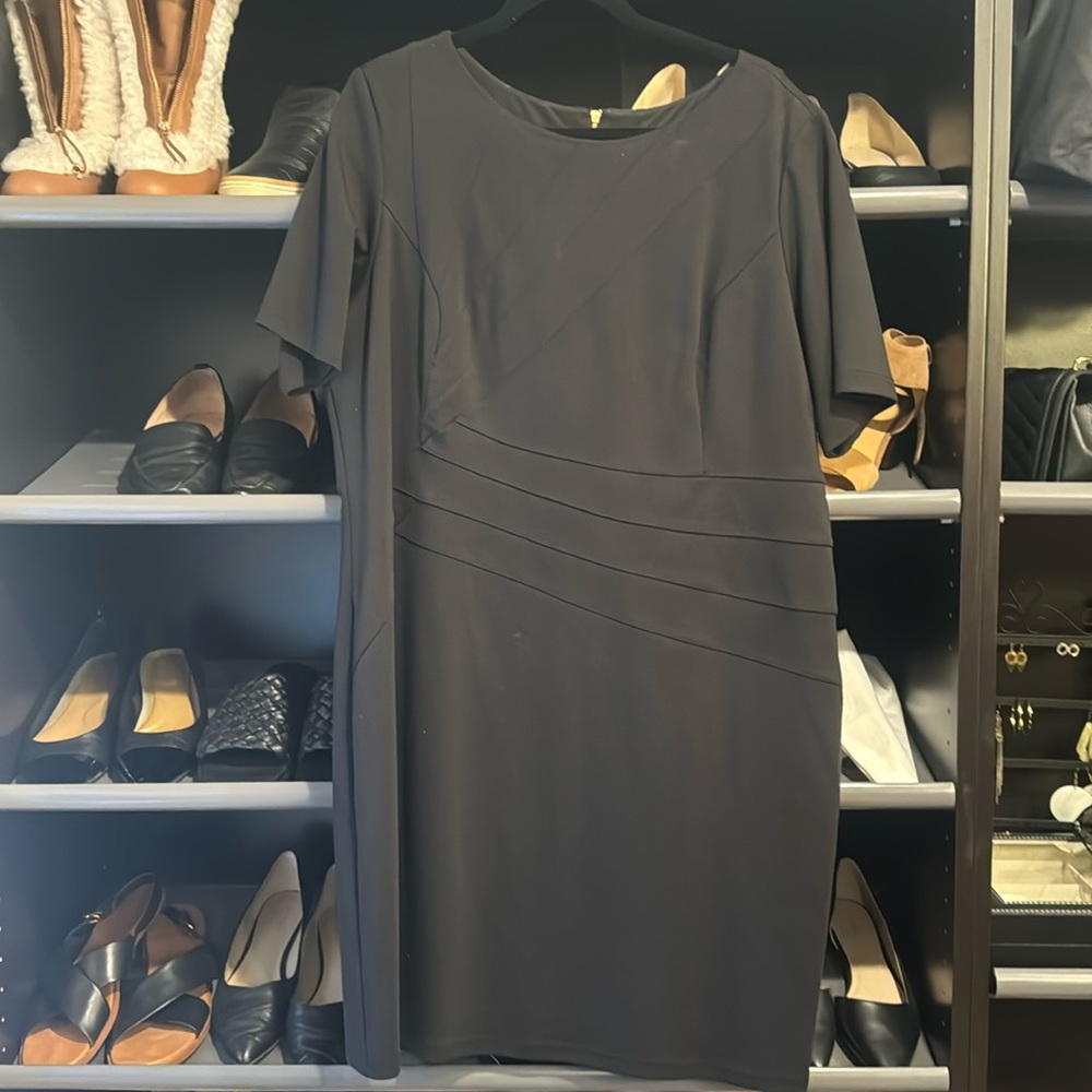 Black sheath cocktail dress